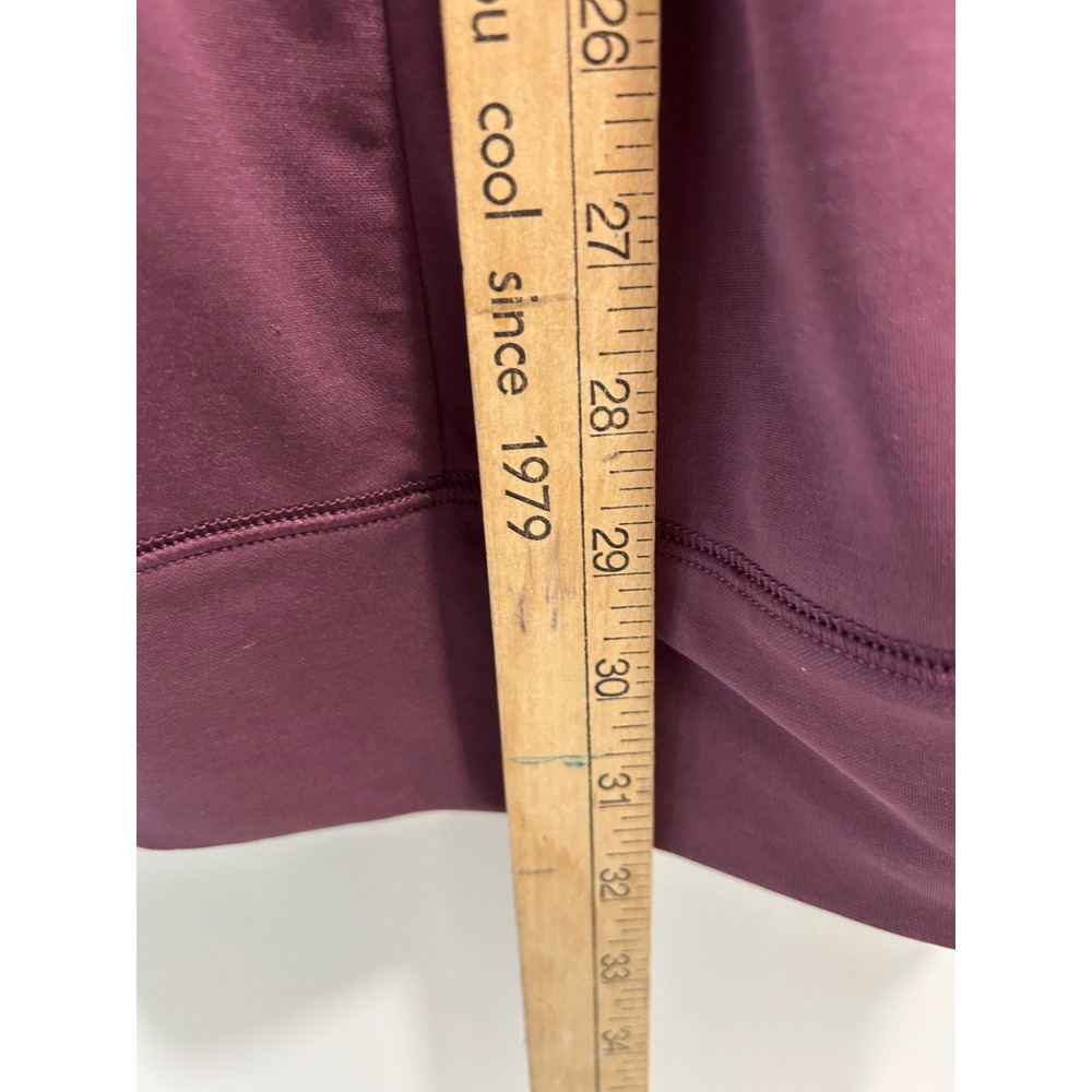 Fabletics Plum Purple Cinched Waist Full Zip Hooded Jacket Thumbholes Size XS - Picture 8 of 12